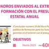 400 cuadros enviados al extranjero para la formación con el presupuesto estatal anual