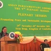 Clausuran noveno plenario de Asamblea Parlamentaria de Asia