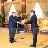Entrega carta credencial embajador de Vietnam en Laos