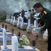 Inhuman restos de combatientes vietnamitas caídos en Laos