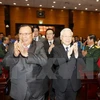 Máximo dirigente partidista de Laos se reúne con excombatientes internacionalistas vietnamitas