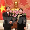 Presidenta del Parlamento vietnamita aboga por mayor cooperacion judicial con Laos 