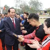 Presidente de Vietnam reunido con etnias minoritarias en su fiesta primaveral