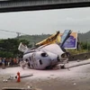  Accidente de helicóptero deja un muerto y nueve heridos en Indonesia