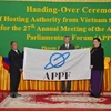 Vietnam entrega presidencia del Foro Parlamentario de Asia- Pacífico a Camboya