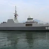 Destructor de Armada de Singapur atraca en puerto de Da Nang 