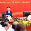 Presidenta parlamentaria de Vietnam recorre por ciudad norteña de Hai Phong