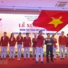 Despiden a delegación de atletas vietnamitas participantes en juegos continentales ASIAD-2018