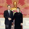 Presidenta del Parlamento de Vietnam recibe a dirigente partidista de China 