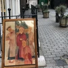 Público de Londres impresionado ante cuadros de famosos pintores vietnamitas
