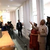 Presidente indio visita Museo de escultura Cham y Santuario My Son