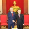 Máximo dirigente político de Vietnam recibe a presidente de Duma Estatal de Rusia 