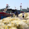 Aldea de procesamiento de mariscos de Sa Huynh en Vietnam