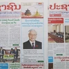 Prensa laosiana acapara la visita del máximo dirigente político de Vietnam