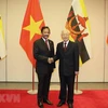 Máximo dirigente vietnamita ofrece banquete de bienvenida al sultán de Brunei 