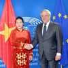 Presidenta parlamentaria de Vietnam mantiene conversaciones con el titular del Parlamento Europeo