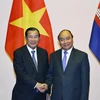 Primer ministro de Vietnam recibe a dirigentes de Camboya y Laos