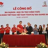 Sabeco es patrocinador oficial de delegación vietnamita en SEA Games 30