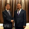 Recibe premier vietnamita al secretario general del Partido Liberal Democrático de Japón