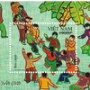 Lanza Vietnam hoja de sellos postales “Juegos populares”