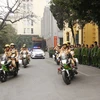 Policía de Hanoi despliega medidas para garantizar seguridad del XIII Congreso Nacional del Partido