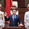 Presidente de Asamblea Nacional de Camboya felicita a titular del Parlamento vietnamita