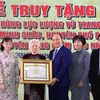 Entregan título póstumo a exgobernador del Banco Estatal de Vietnam