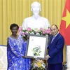 Presidente de Vietnam recibe a secretaria general de la Francofonía