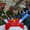 Entierran restos de mártires de guerra de defensa nacional en frontera suroeste