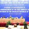 Anuncian decisión del Presidente de Vietnam sobre amnistía en 2022