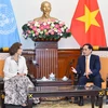 Canciller vietnamita recibe a directora general de UNESCO 