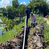 Hogares en zonas afectadas por intrusión salina en Ca Mau acceden a agua limpia