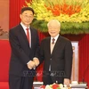 Máximo dirigente partidista de Vietnam recibe a funcionario chino