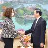Vicepremier recibe a directora nacional del Banco Mundial en Vietnam