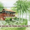 Lanza Vietnam colección de estampillas postales de casa sobre pilotes del Tío Ho 