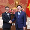 Presidente parlamentario vietnamita recibe a embajadores de Indonesia e Irán