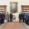 Mantienen reunión el presidente vietnamita y el Papa Francisco