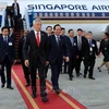 Premier de Singapur llega a Hanoi para iniciar su visita oficial a Vietnam