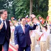 Premier vietnamita preside ceremonia de bienvenida a su homólogo neerlandés
