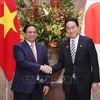 Premier vietnamita conversa con su homólogo japonés