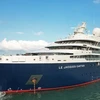 Crucero de lujo francés Le Jacques Cartier llega a Phu Quoc