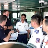 Guardia Costera de Vietnam y fragata francesa realizan ejercicio conjunto