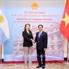 Canciller argentina resalta perspectiva de cooperación con Vietnam