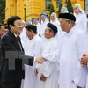 Le président Truong Tan Sang reçoit des dignitaires de l'Église caodaïste du Vietnam