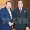 Rencontre de hauts membres des Partis vietnamien et laotien