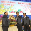 Des responsables cambodgiens formulent leurs vœux du Têt à Long An