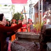 La vice-présidente Nguyên Thi Doan à la fête du temple des deux sœurs Trung