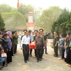 Inhumation des restes de soldats tombés au Laos à Dien Bien