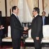 Le président Tran Dai Quang reçoit l’ambassadeur palestinien