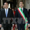 Le président Trân Dai Quang rencontre les responsables de Milan et de Lombardie